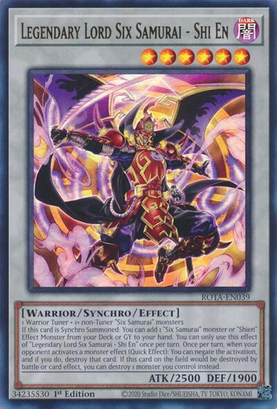 Legendary Lord Six Samurai - Shi En [ROTA-EN039] Ultra Rare 