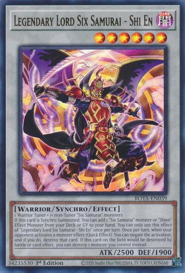Legendary Lord Six Samurai - Shi En [ROTA-EN039] Ultra Rare 