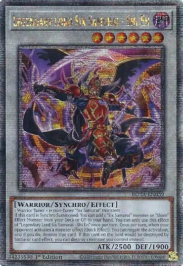 Legendary Lord Six Samurai - Shi En (Quarter Century Secret Rare) [ROTA-EN039] Quarter Century Secret Rare 