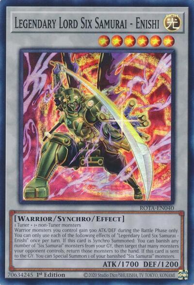 Legendary Lord Six Samurai - Enishi [ROTA-EN040] Super Rare 