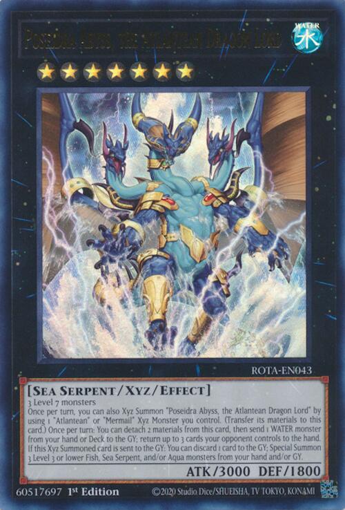 Poseidra Abyss, the Atlantean Dragon Lord [ROTA-EN043] Ultra Rare 