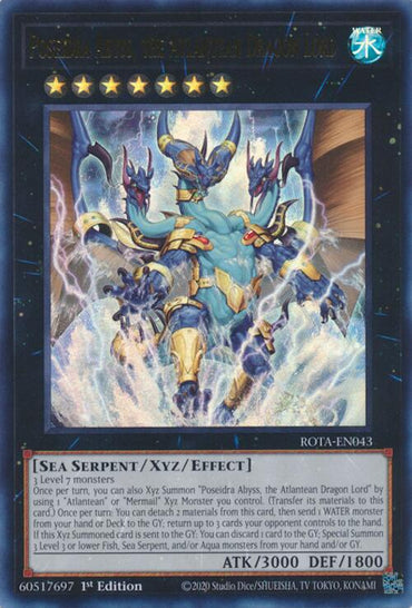 Poseidra Abyss, the Atlantean Dragon Lord [ROTA-EN043] Ultra Rare 