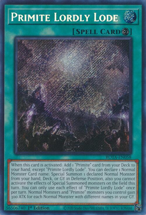 Primite Lordly Lode [ROTA-EN058] Secret Rare 