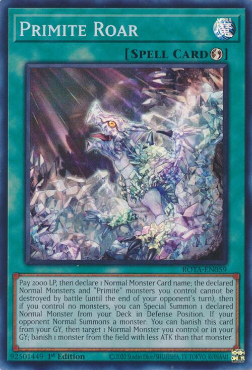 Primite Roar [ROTA-EN059] Super Rare 