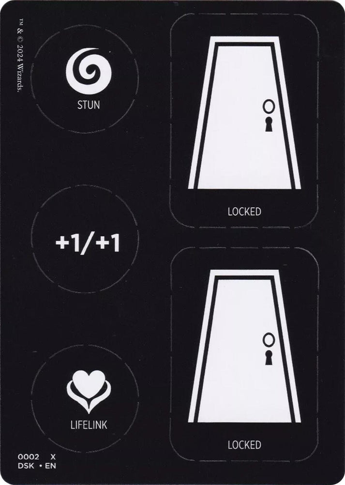 Punch Card Token (1 // 2) [Duskmourn: House of Horror Tokens] 
