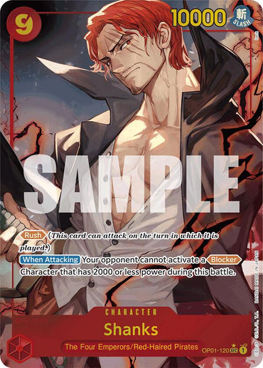 Shanks (Alternate Art) [Extra Booster: Memorial Collection] 