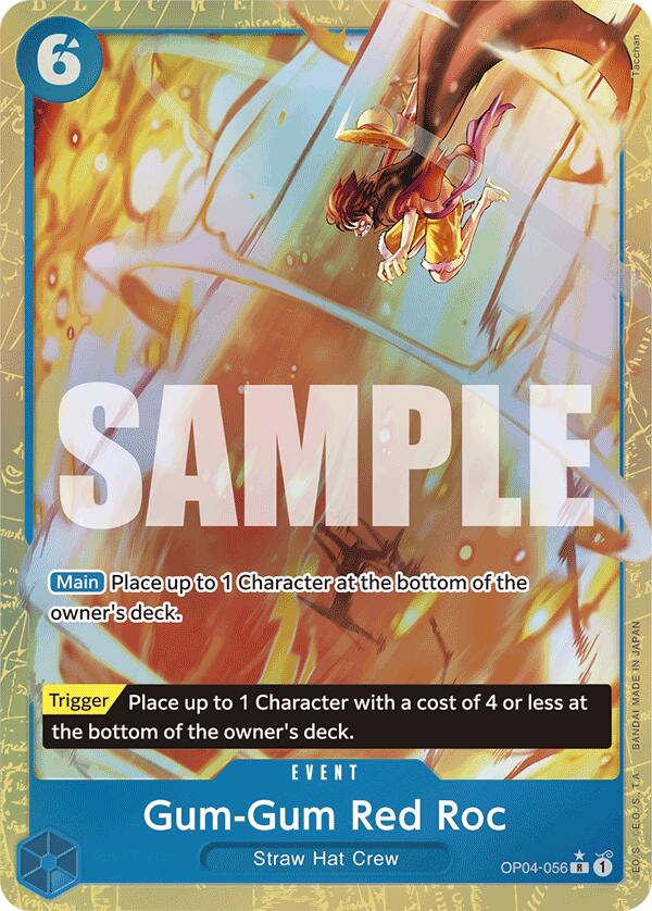 Gum-Gum Red Roc (Alternate Art) (Tacchan) [Extra Booster: Memorial Collection] 