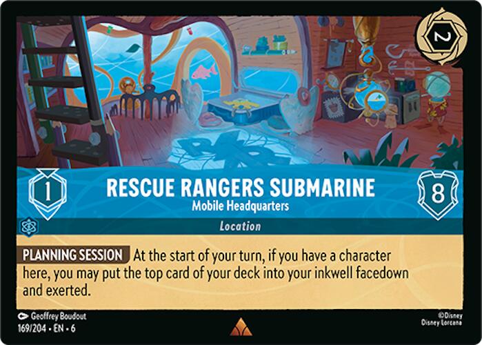 Rescue Rangers Submarine - Mobile Headquarters (169/204) [Azurite Sea] 