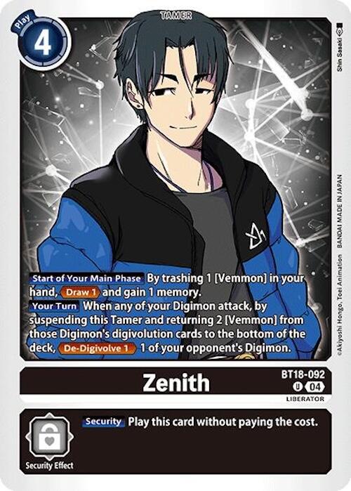 Zenith [BT18-092] [Release Special Booster 2.0] 