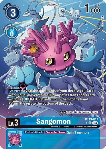 Sangomon [BT19-017] (Alternate Art) [Release Special Booster 2.0]