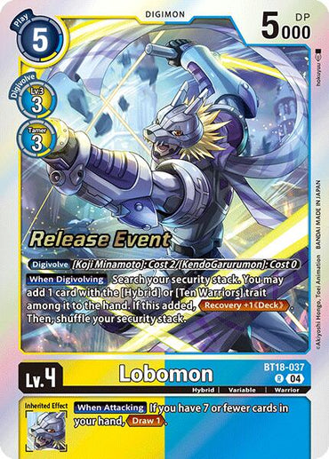 Lobomon [BT18-037] [Release Special Booster 2.0 Pre-Release Cards]