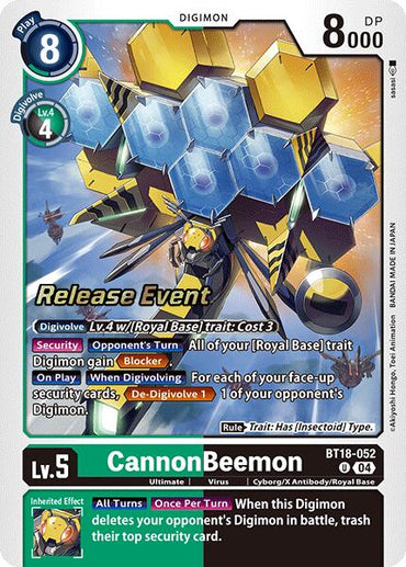 CannonBeemon [BT18-052] [Release Special Booster 2.0 Pre-Release Cards]