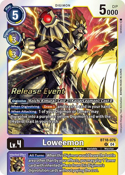 Loweemon [BT18-076] [Release Special Booster 2.0 Pre-Release Cards]