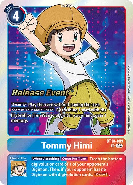 Tommy Himi [BT18-089] [Release Special Booster 2.0 Pre-Release Cards]