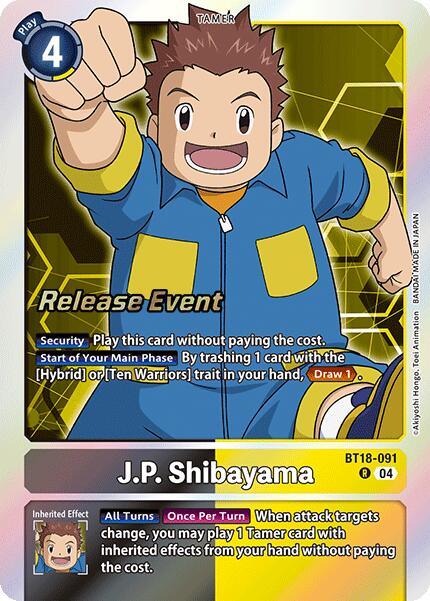 J.P. Shibayama [BT18-091] [Release Special Booster 2.0 Pre-Release Cards]