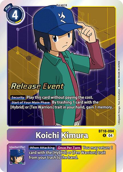 Koichi Kimura [BT18-094] [Release Special Booster 2.0 Pre-Release Cards]