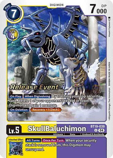 SkullBaluchimon [BT19-039] [Release Special Booster 2.0 Pre-Release Cards]