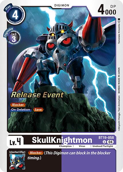 SkullKnightmon [BT19-058] [Release Special Booster 2.0 Pre-Release Cards]