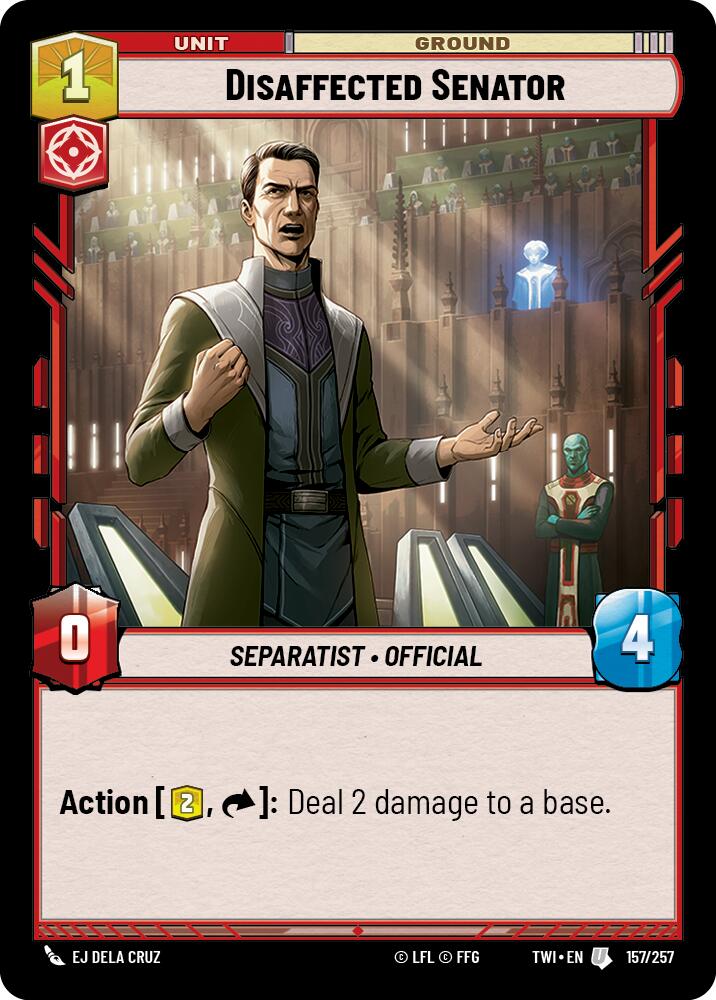Disaffected Senator (157/257) [Twilight of the Republic] 