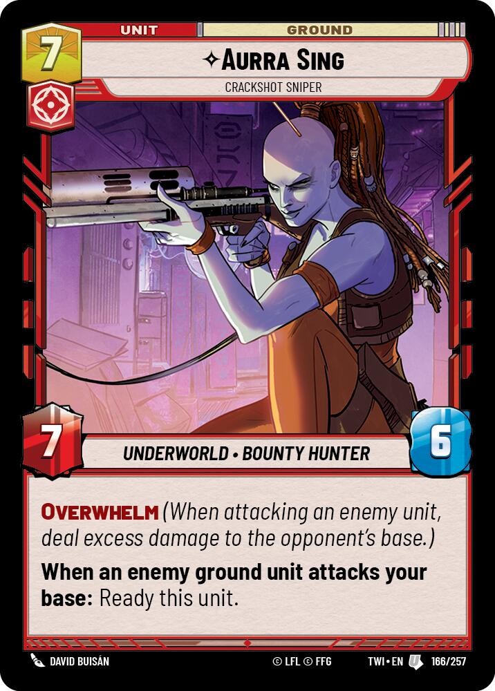 Aurra Sing - Crackshot Sniper (166/257) [Twilight of the Republic] 