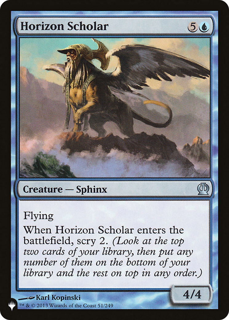 Horizon Scholar [The List Reprints] 