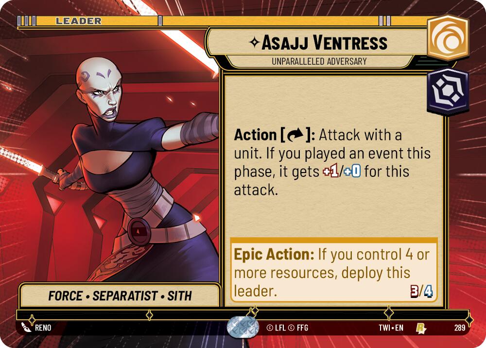 Asajj Ventress - Unparalleled Adversary (Hyperspace) (289) [Twilight of the Republic] 