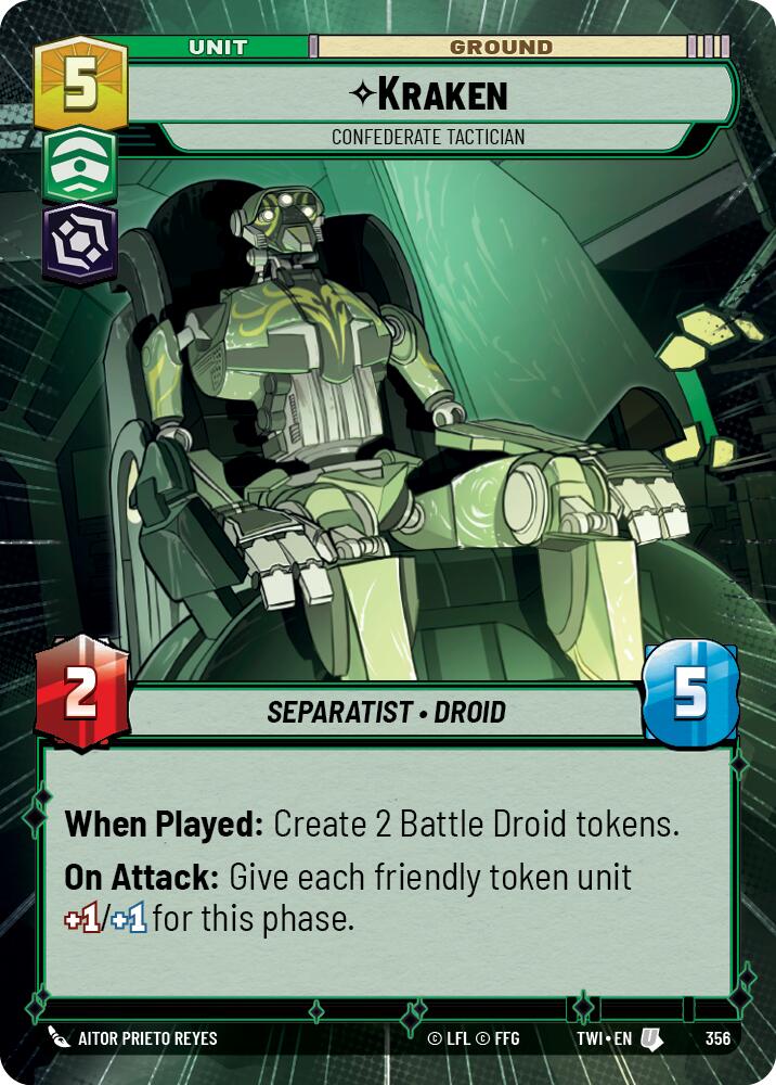 Kraken - Confederate Tactician (Hyperspace) (356) [Twilight of the Republic] 
