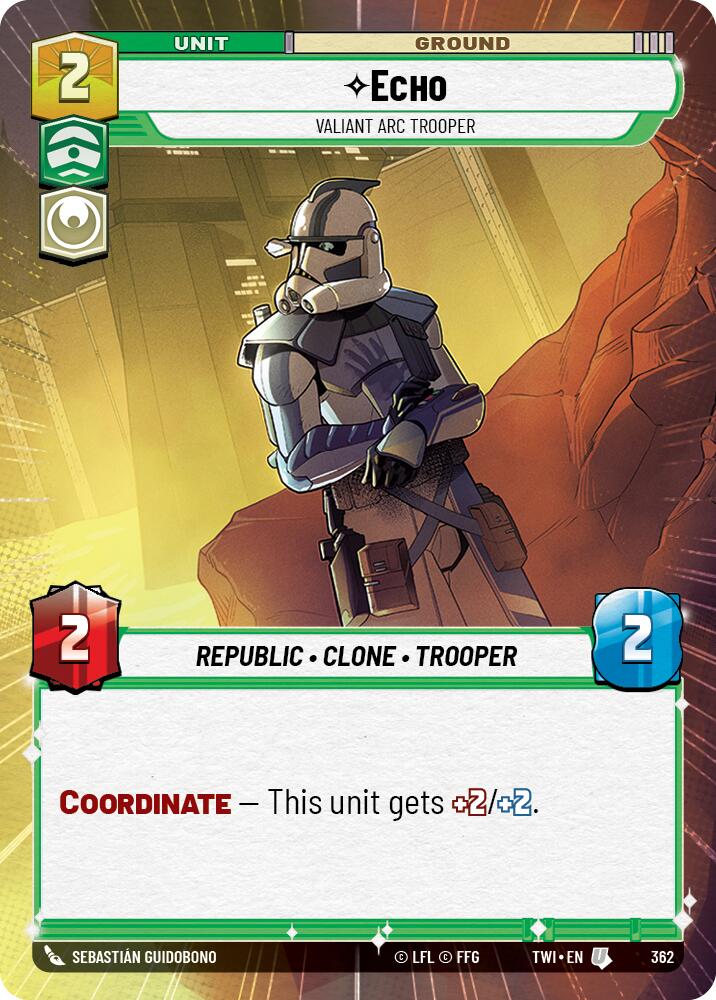 Echo - Valiant ARC Trooper (Hyperspace) (362) [Twilight of the Republic] 