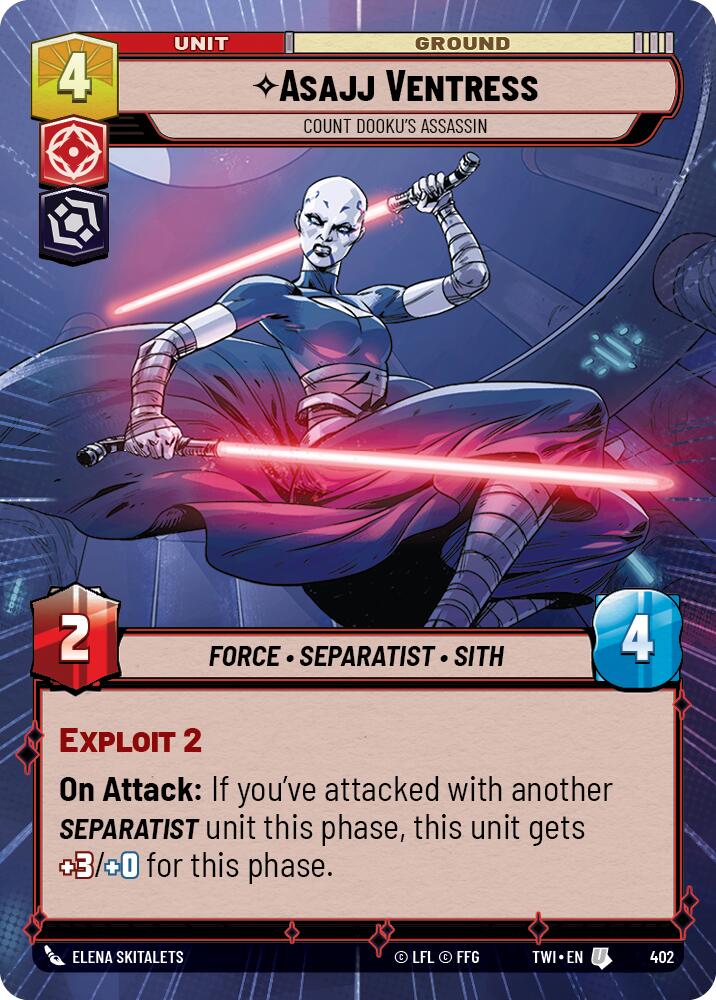 Asajj Ventress - Count Dooku's Assassin (Hyperspace) (402) [Twilight of the Republic] 