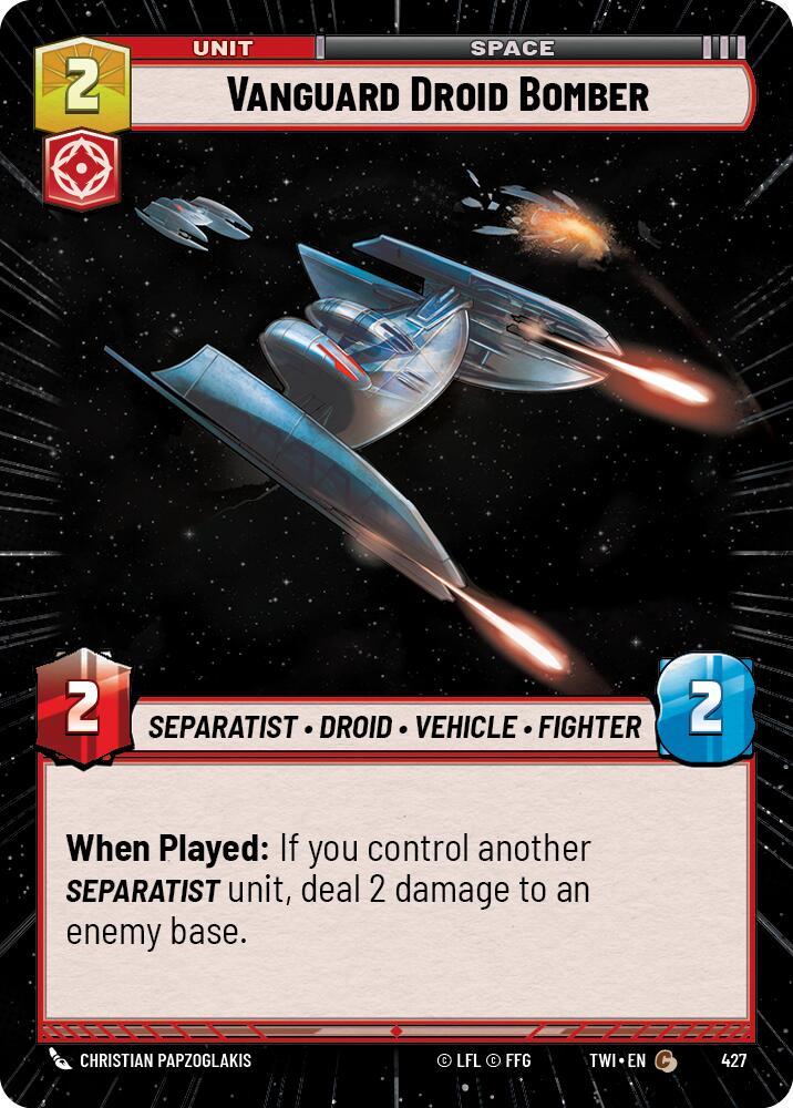 Vanguard Droid Bomber (Hyperspace) (427) [Twilight of the Republic]