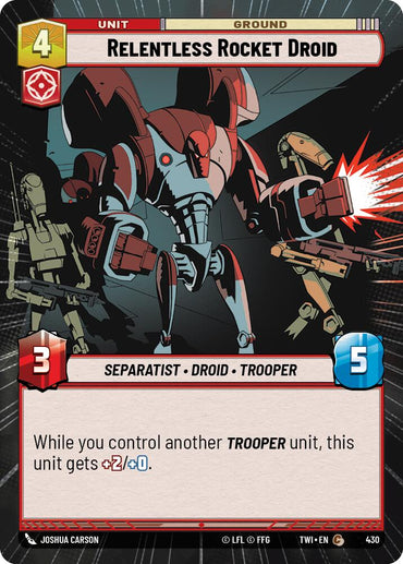 Relentless Rocket Droid (Hyperspace) (430) [Twilight of the Republic] 