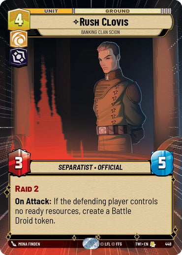 Rush Clovis - Banking Clan Scion (Hyperspace) (448) [Twilight of the Republic] 