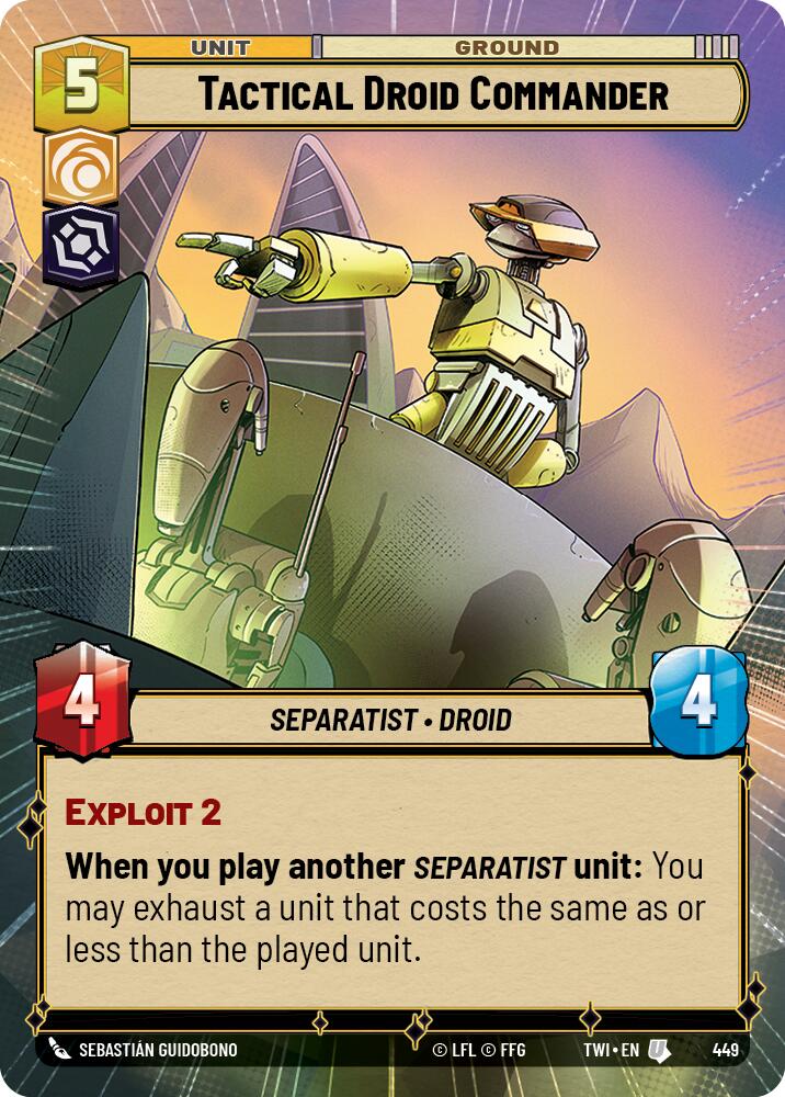 Tactical Droid Commander (Hyperspace) (449) [Twilight of the Republic] 