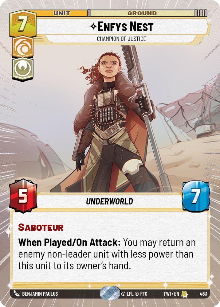 Enfys Nest - Champion of Justice (Hyperspace) (463) [Twilight of the Republic] 