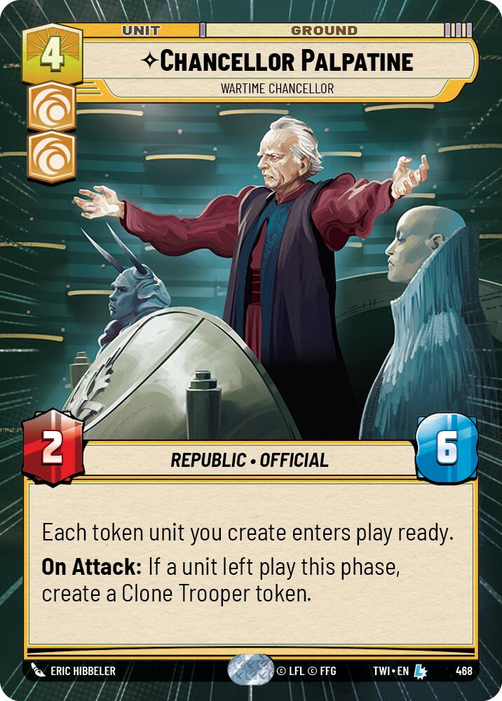 Chancellor Palpatine - Wartime Chancellor (Hyperspace) (468) [Twilight of the Republic] 