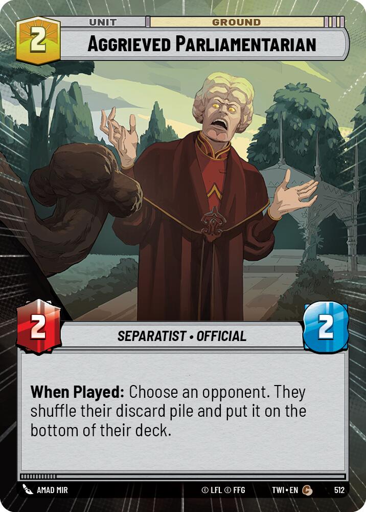 Aggrieved Parliamentarian (Hyperspace) (512) [Twilight of the Republic] 