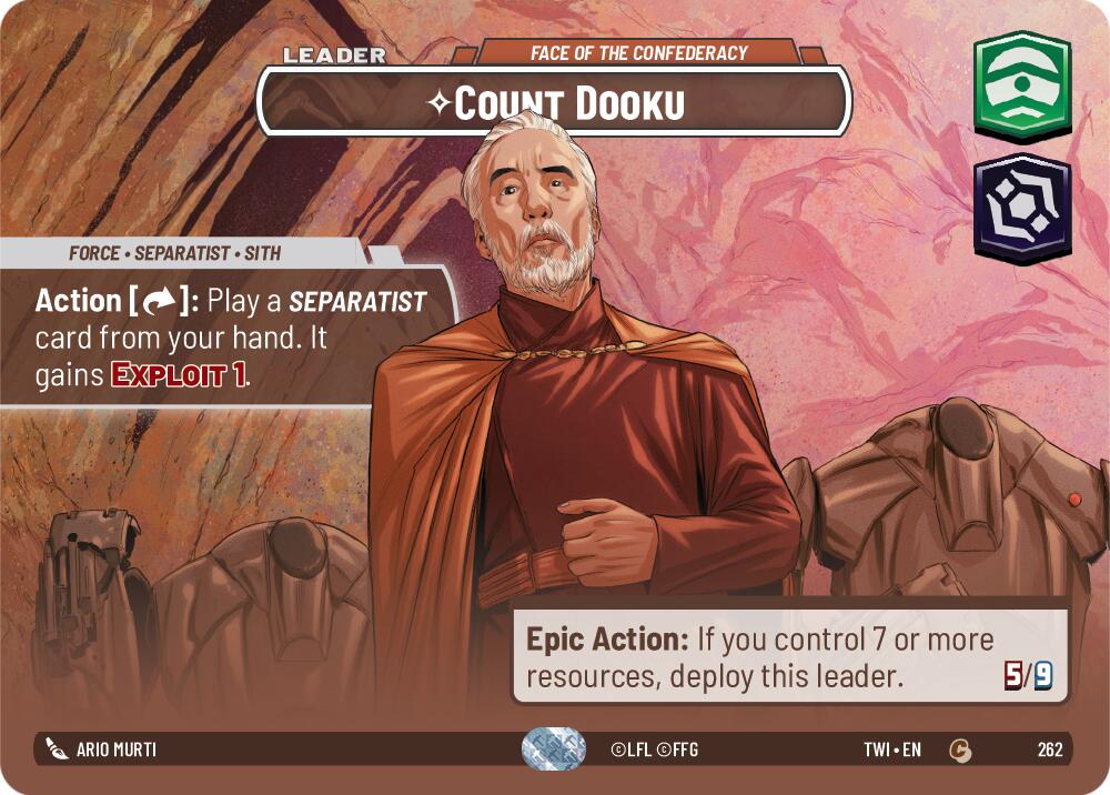 Count Dooku - Face of the Confederacy (Showcase) (262) [Twilight of the Republic] 