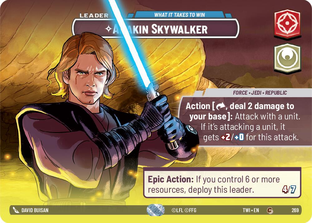 Anakin Skywalker - What it Takes to Win (Showcase) (269) [Twilight of the Republic] 
