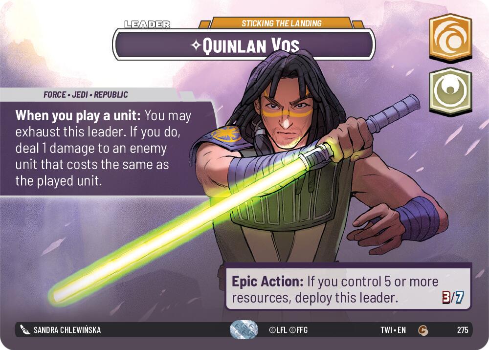 Quinlan Vos - Sticking the Landing (Showcase) (275) [Twilight of the Republic] 
