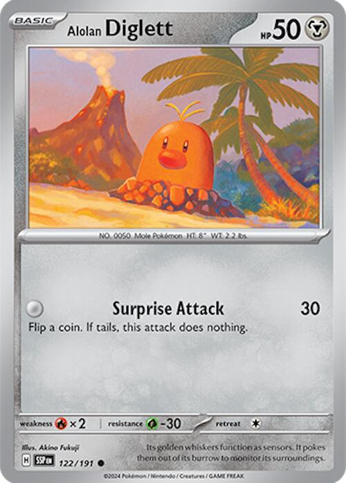 Alolan Diglett (122/191) [Scarlet & Violet: Surging Sparks] 