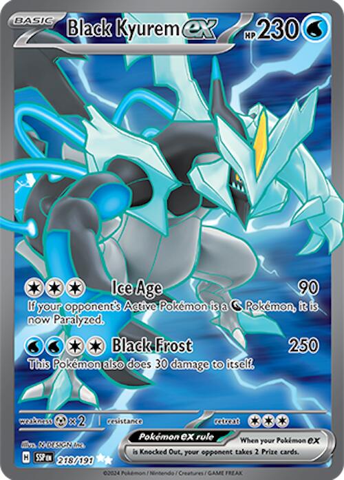 Black Kyurem ex (218/191) [Scarlet & Violet: Surging Sparks] 