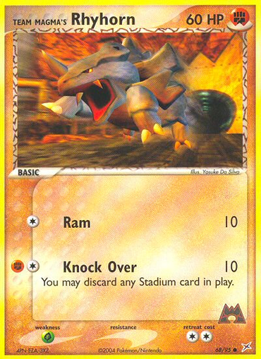 Team Magma's Rhyhorn (68/95) [EX: Team Magma vs Team Aqua] 