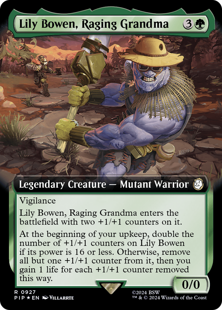 Lily Bowen, Raging Grandma (Extended Art) (Surge Foil) [Fallout] 