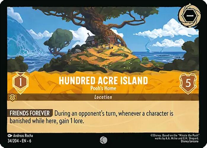 Hundred Acre Island - Pooh's Home (34/204) [Azurite Sea] 