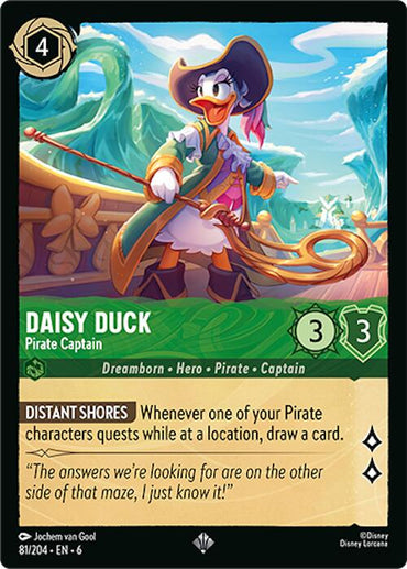 Daisy Duck - Pirate Captain (81/204) [Azurite Sea] 