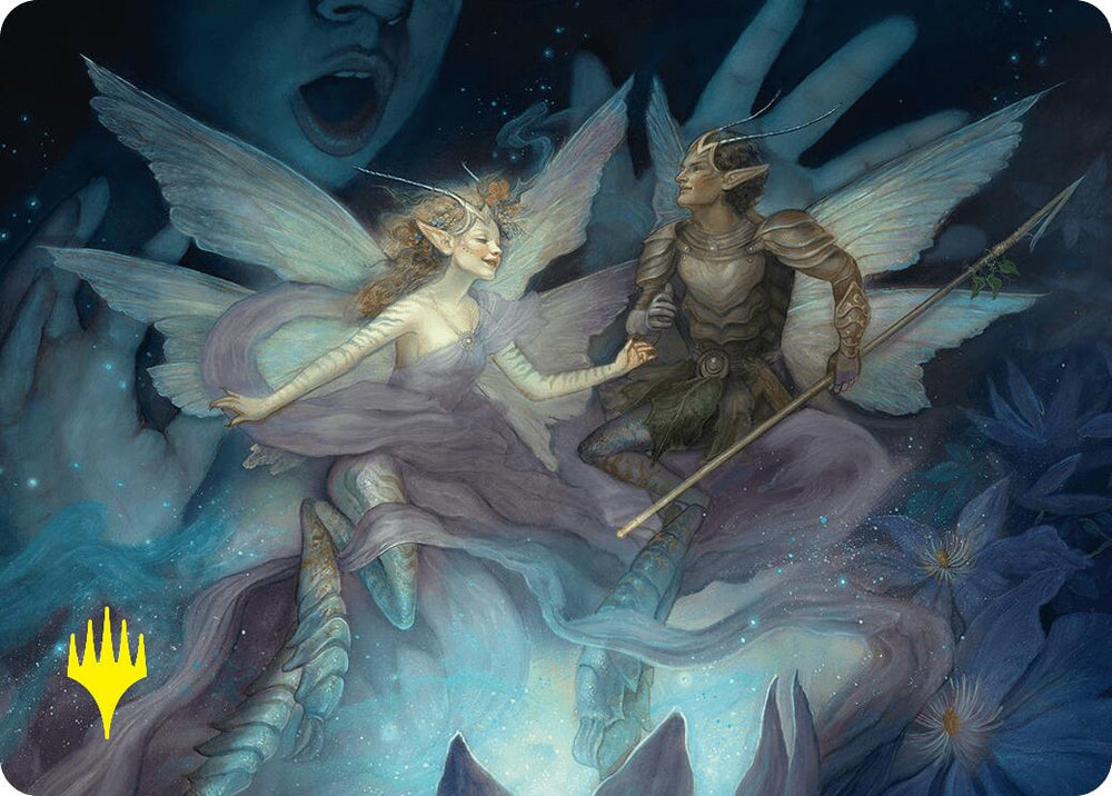 Faebloom Trick Art Card (6/54) (Gold-Stamped Signature) [Foundations Art Series] 
