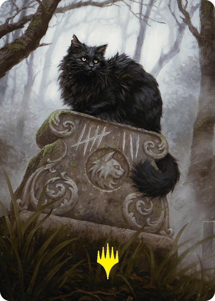 Nine-Lives Familiar 2 Art Card (36/54) (Gold-Stamped Planeswalker Symbol) [Foundations Art Series] 