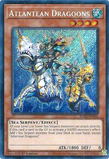 Atlantean Dragoons (Secret Rare) [RA03-EN006] Secret Rare 