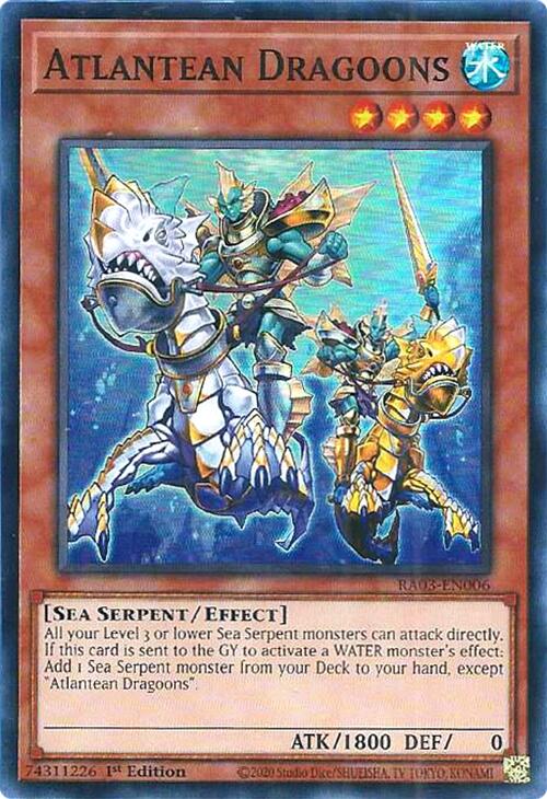 Atlantean Dragoons [RA03-EN006] Super Rare 