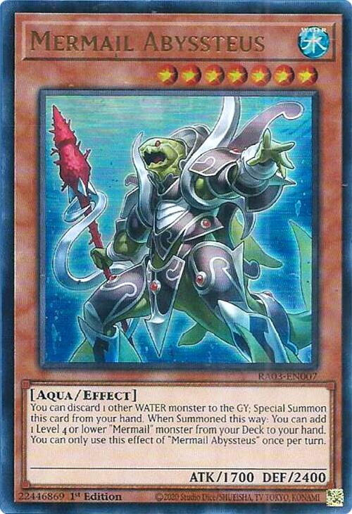 Mermail Abyssteus (UR) [RA03-EN007] Ultra Rare 